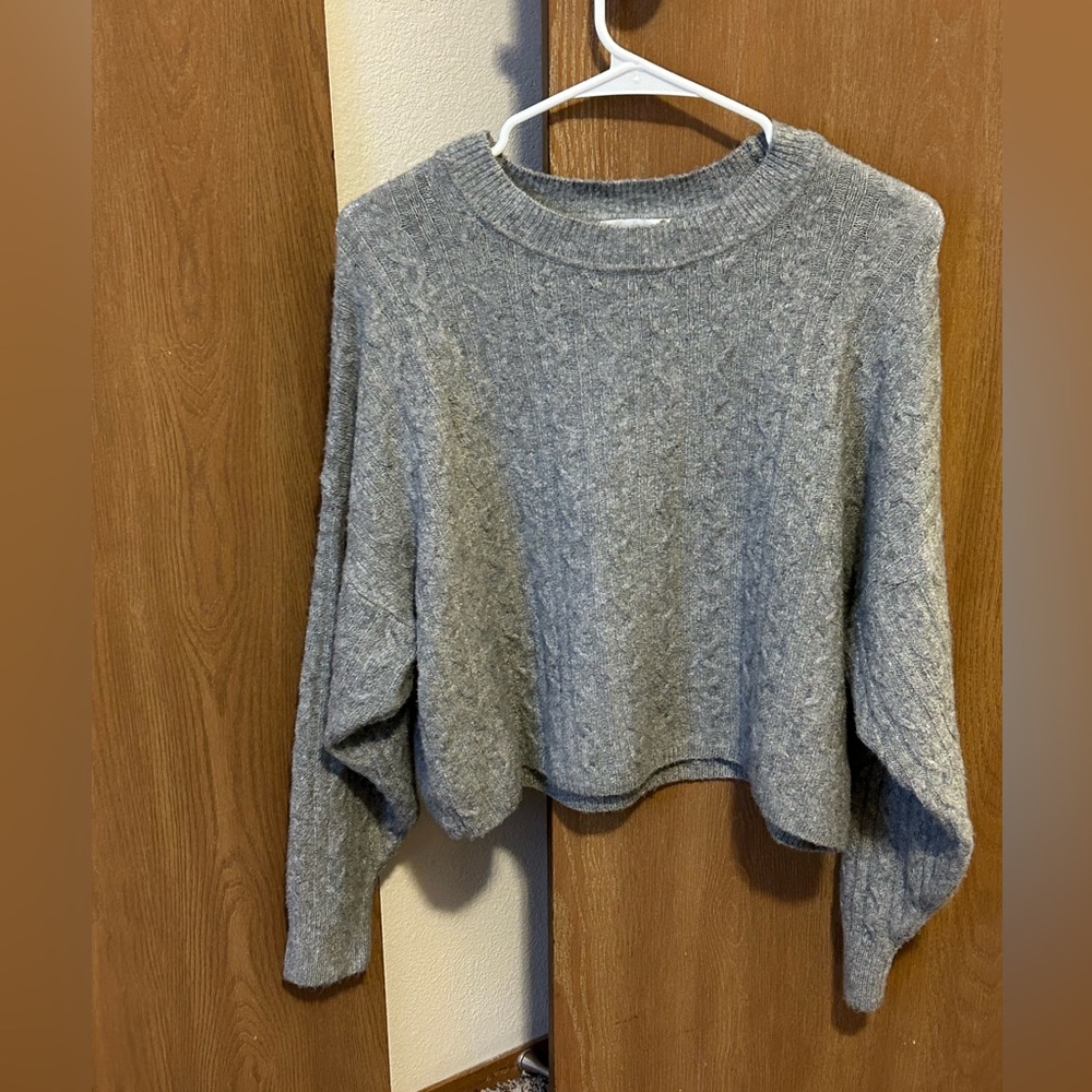 Cropped sweater. Size small.